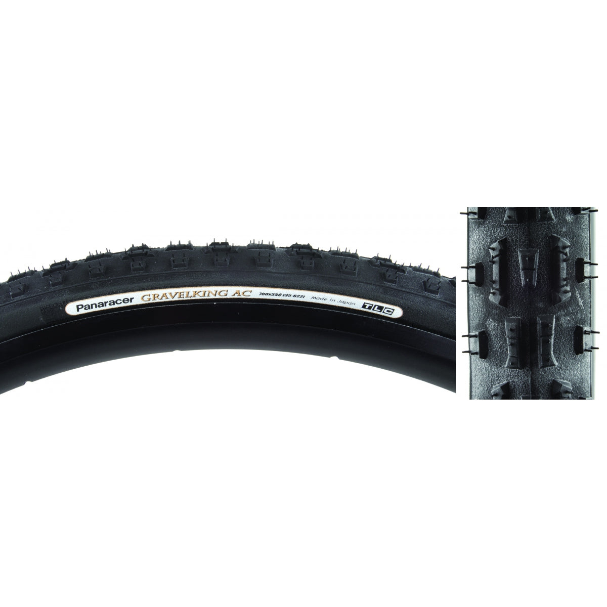 TIRE PAN GRAVELKING AC KNOBBY 700x35 FOLD TBLS BK/BK