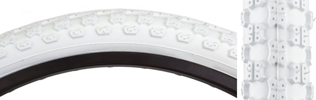 TIRE SUNLT 14x2.125 WH/WH MX3 K50 WIRE