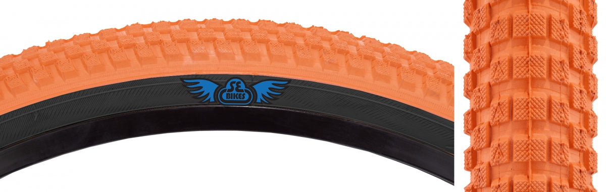 TIRE SE BIKES CUB 20x2.0 OR/BK WIRE/27/MPC