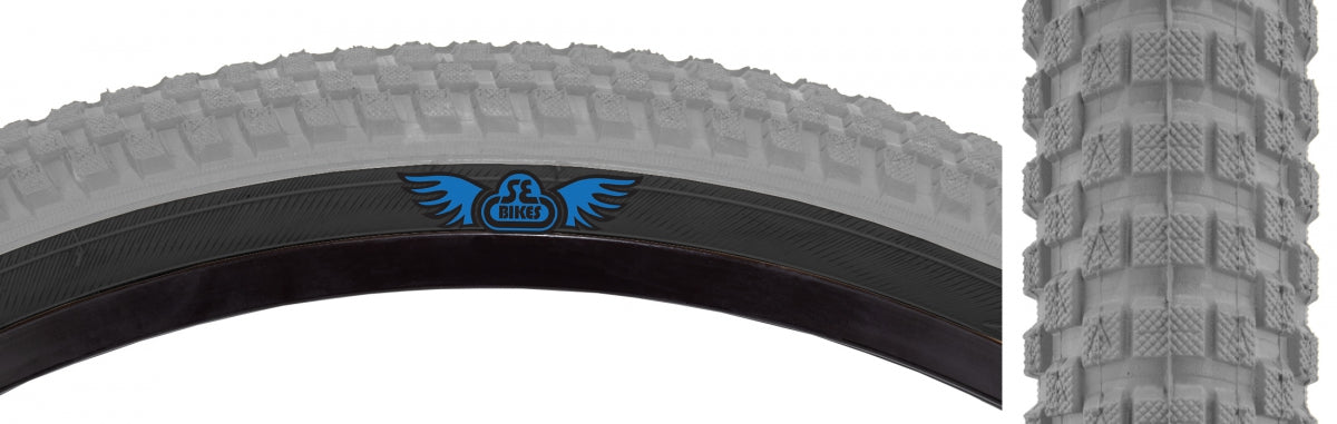 TIRE SE BIKES CUB 24x2.0 GY/BK WIRE/27/MPC