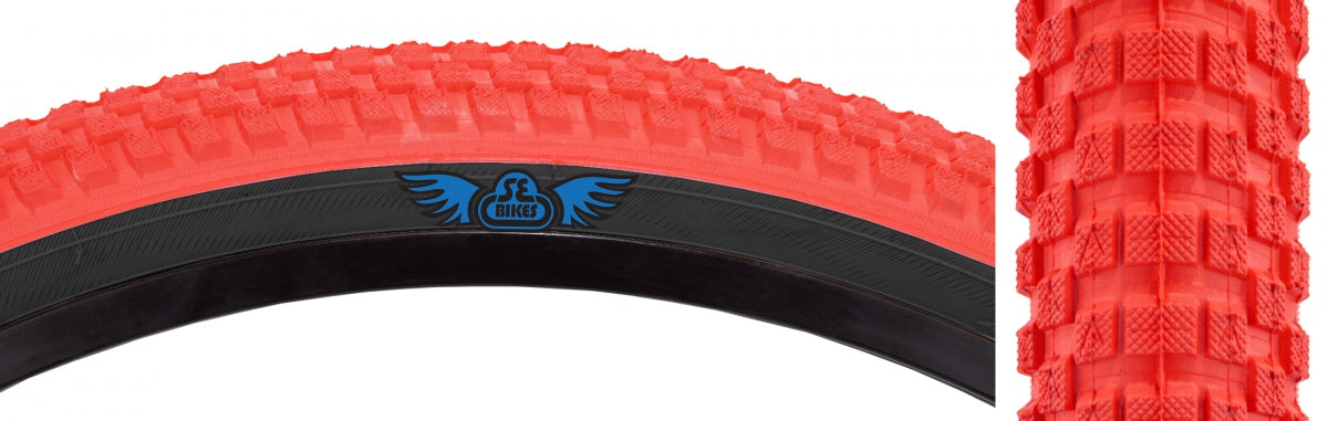 TIRE SE BIKES CUB 26x2.0 RD/BK WIRE/27/MPC