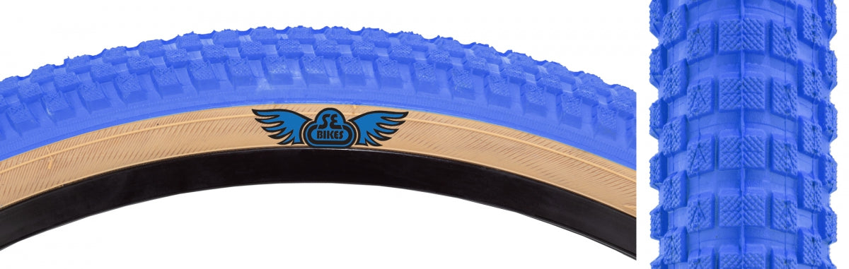 TIRE SE BIKES CUB 20x2.0 BU/TAN WIRE/27/MPC