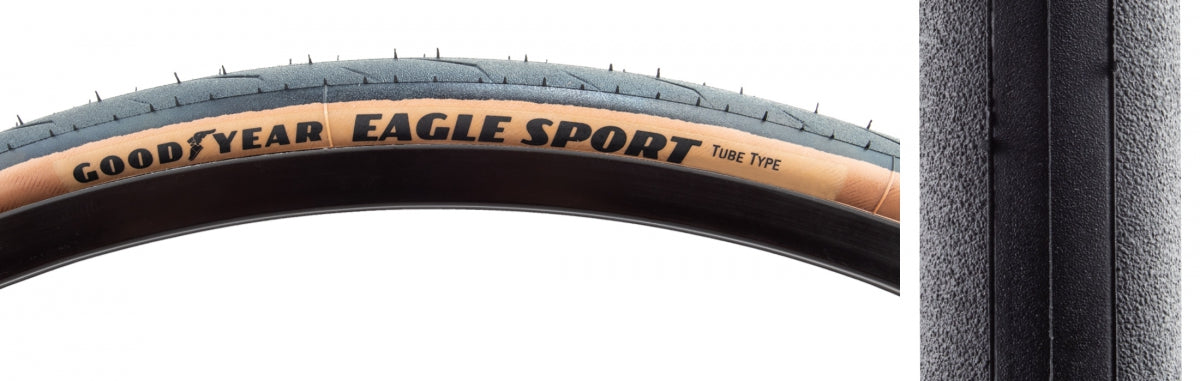 TIRE GOODYEAR EAGLE SPORT 700x30 BK/YSK FOLD DPC
