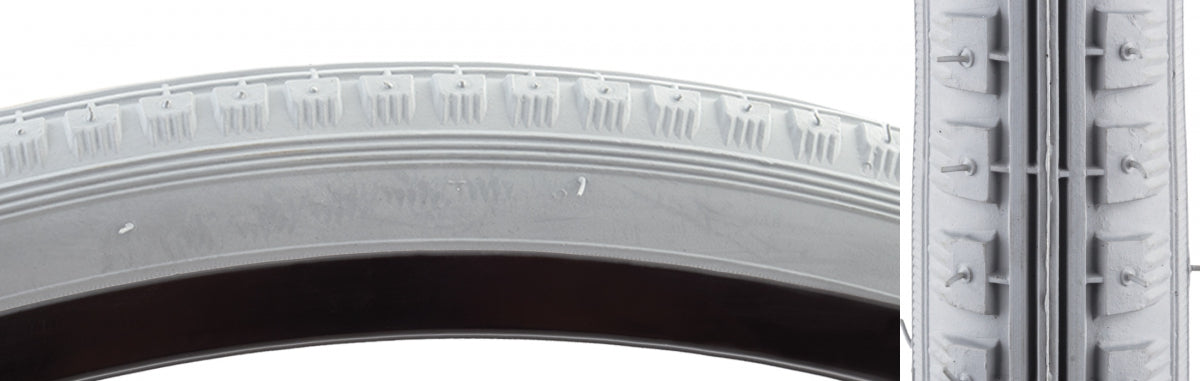 TIRE WHL CHAIR 26x1-3/8 GY WIRE