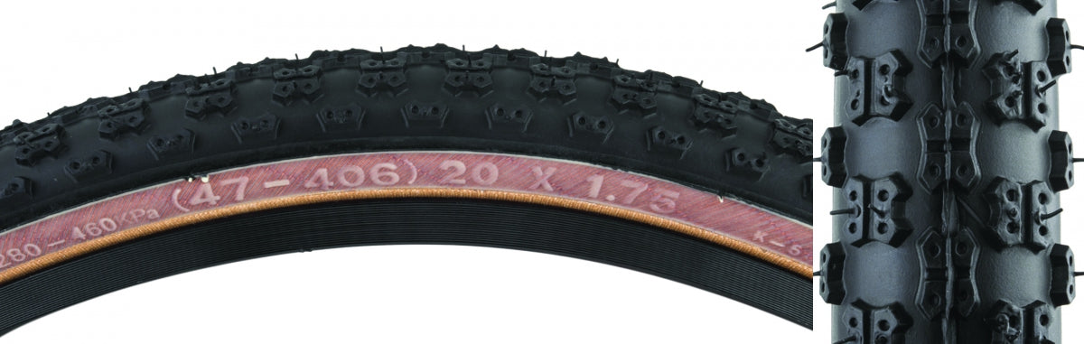 TIRE SUNLT 20x1.75 BK/SK MX3 K50 WIRE