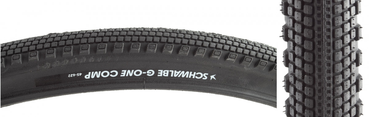 TIRE SWB G-ONE COMP 700x45 K-GUARD BK/BSSK GREEN COMPOUND WIRE