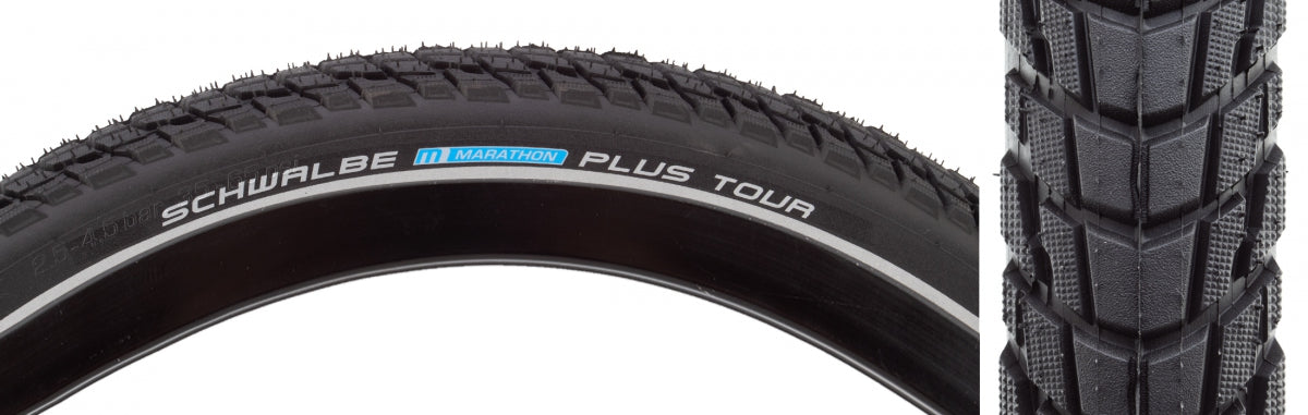TIRE SWB MARATHON PLUS TOUR 700x35 PERFTWIN SKIN SM-GUARD BK/BK/REF ADDIX E50 WIRE