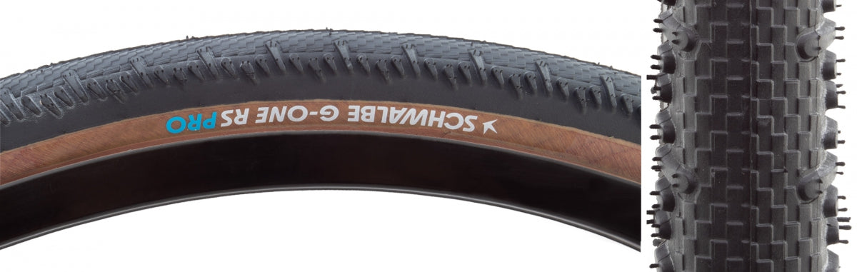 TIRE SWB G-ONE RS 700x50 EVO V-GUARD BK/TAN ADDIX RACE TLR E25 FOLD