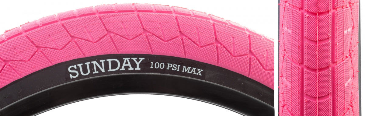 TIRE SUNDAY CURRENT V2 20x2.4 PK/BK WIRE