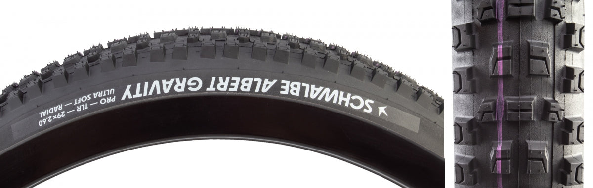 TIRE SWB ALBERT 29x2.6 EVO GRAVITY PRO RADIAL BK/BSK ADDIX U-SOFT TLR E50 FOLD