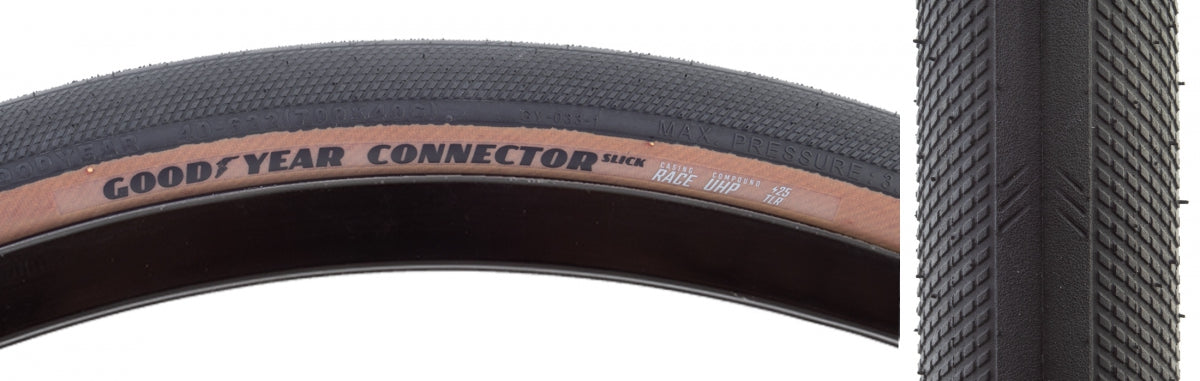 TIRE GOODYEAR CONNECTOR SLICK RACE 700x40 BK/TRANS-SK FOLD TLR