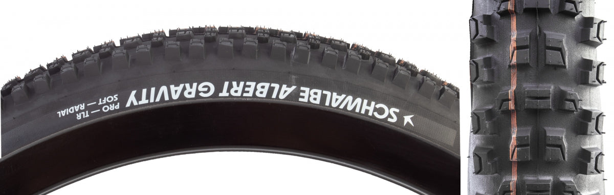 TIRE SWB ALBERT 27.5x2.5 EVO GRAVITY PRO RADIAL BK/BSK ADDIX SOFT TLR E50 FOLD
