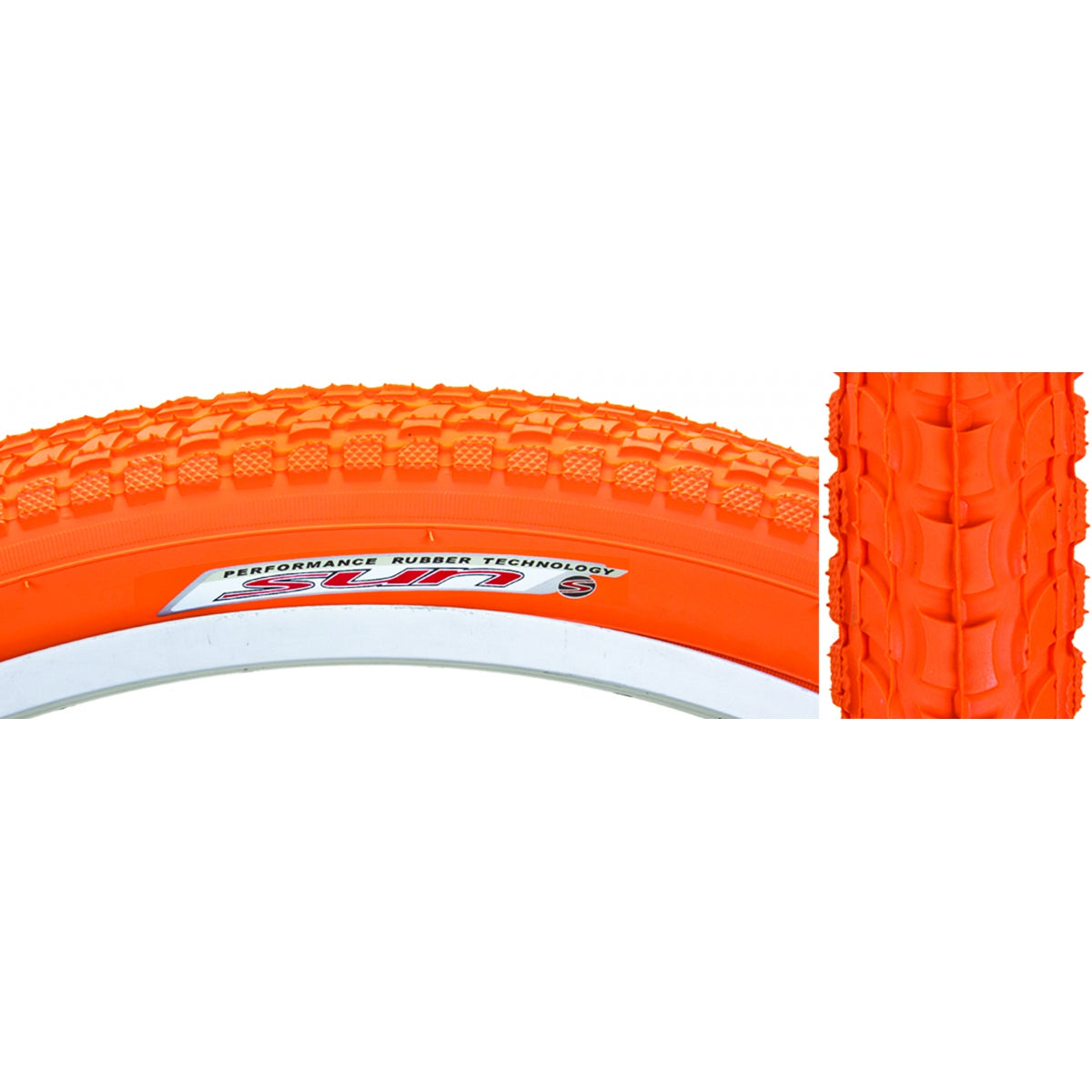 TIRE SUNLT 26x2.125 OR/OR CRUISER K927w/SUN LOGO KOMFORT WIRE