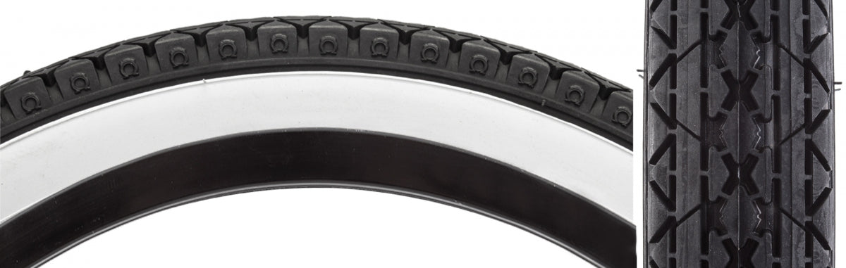 TIRE SUNLT 20x2.125 CST241 BK/WHT CRUISER WIRE