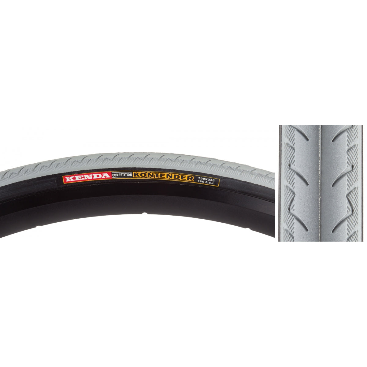 TIRE KEN KONTENDER 700x23 GY/BSK 23-622 110lb K196 WIRE