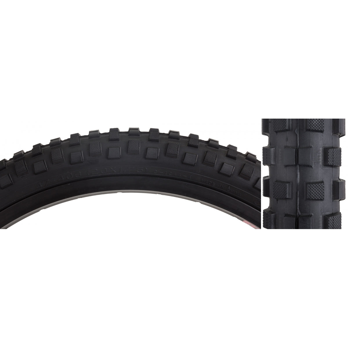 TIRE SUNLT 20x1.75 CST1244 BK/BSK CAESAR WIRE