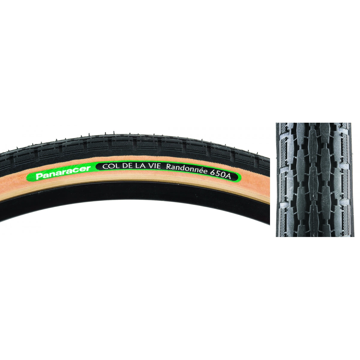 TIRE PAN RANDONNEE 26x1-3/8 650A WIRE BK/YSK