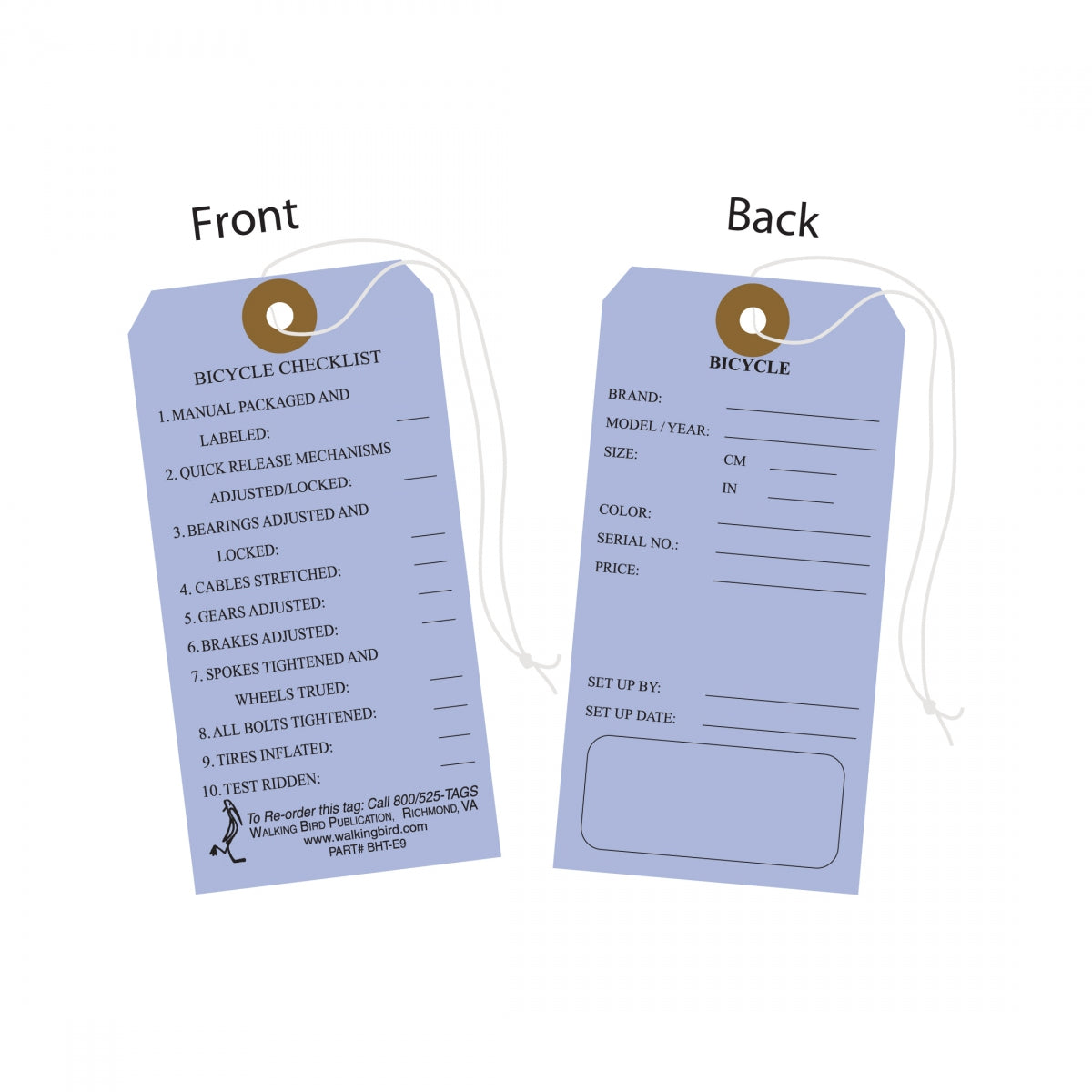 FORM WB HANGTAG W/ASMBLY CHECK OFFPKof250