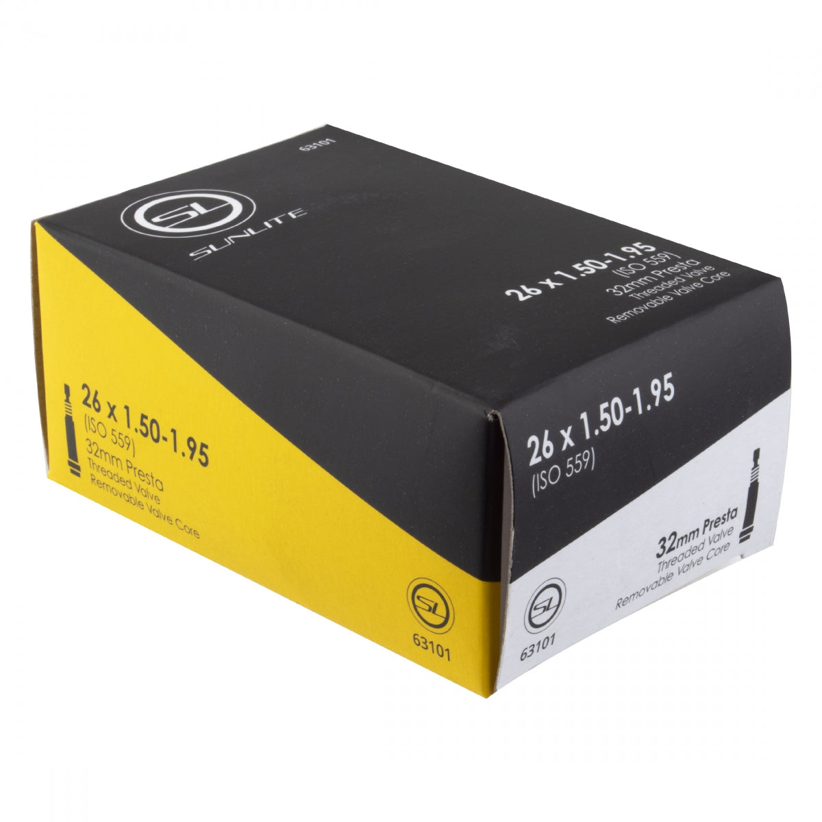 TUBE SUNLT 26x1.50-1.95 PV32/THRD/RC FFW 38mm