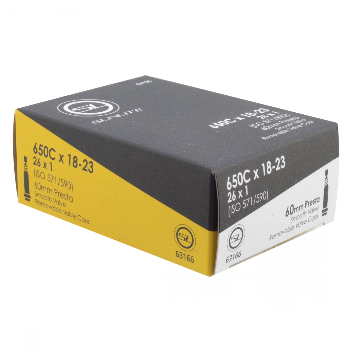 TUBE SUNLT 650Cx18-23 PV60/SMTH/RC (26x1) FFW25mm