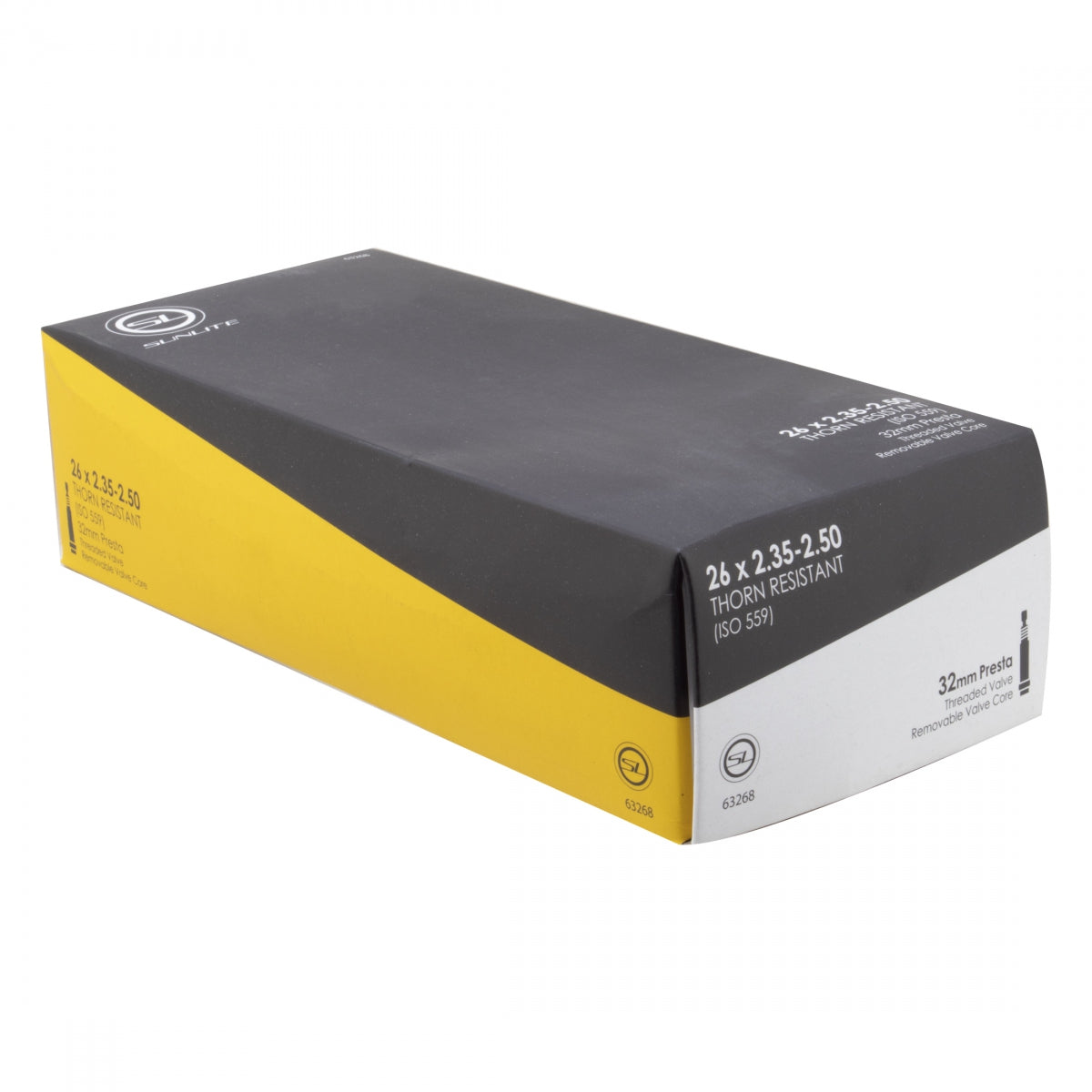 TUBE SUNLT THORN RES 26x2.35-2.50 PV32/THRD/RC FFW54mm