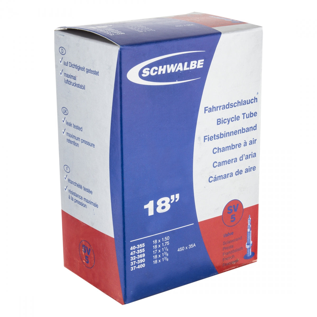 TUBE SCHWALBE 18 355/400x32/47 PV 40mm