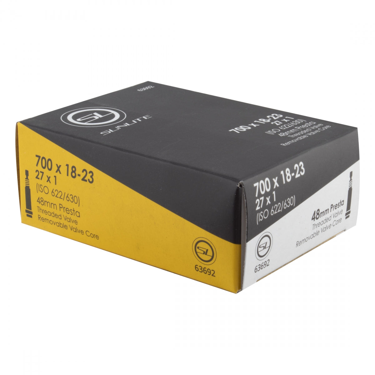 TUBE SUNLT 700x18-23 PV48/THRD/RC (27x11) FFW22mm