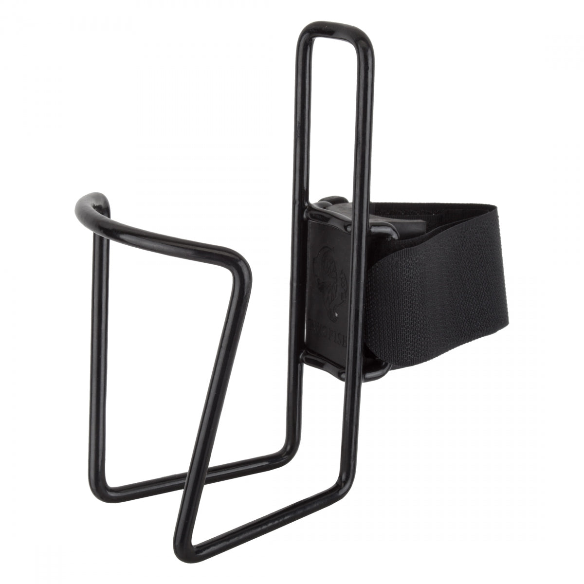 BOTTLE CAGE TWO FISH QR f/24oz VINYL BK