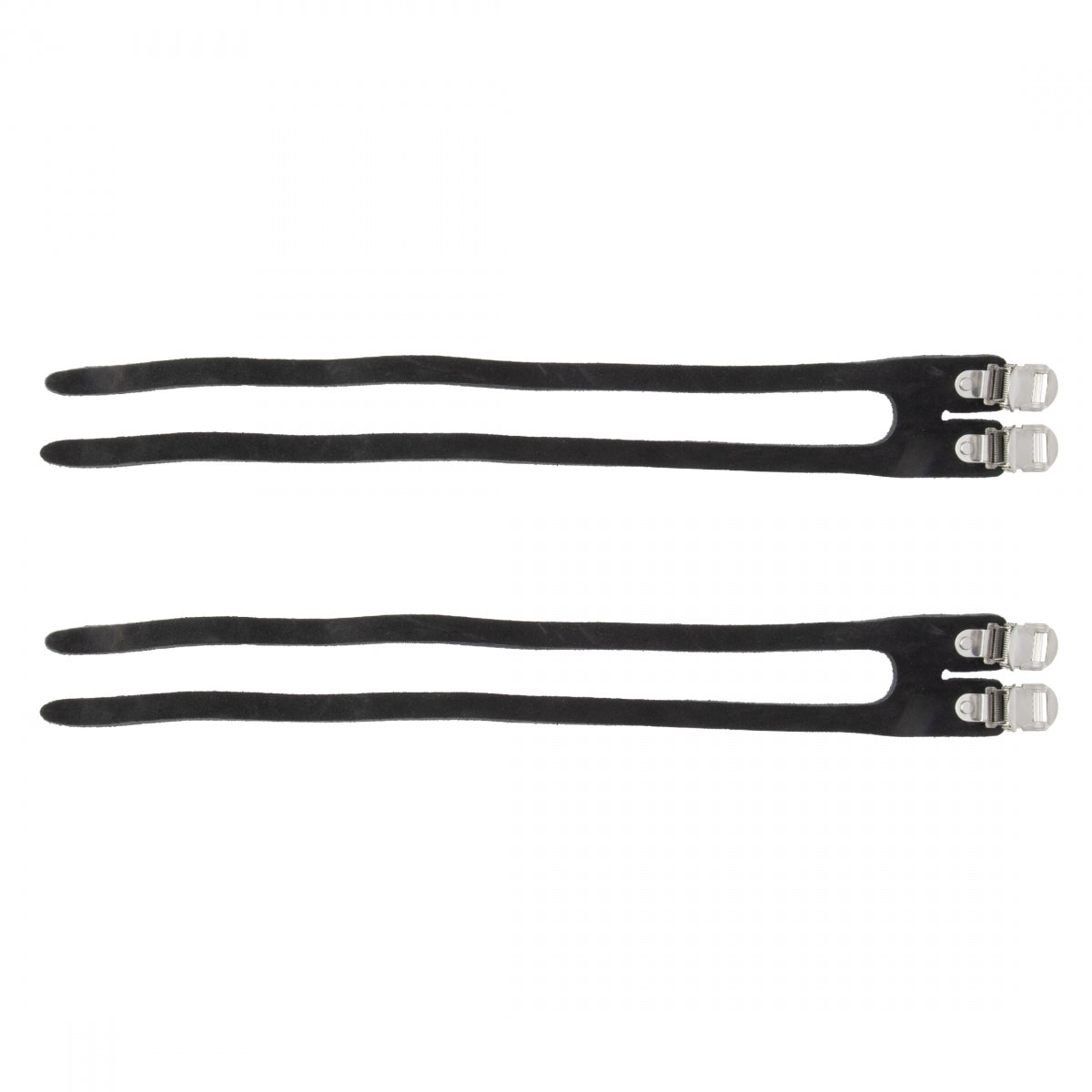 TOE STRAPS EXUSTAR TRACK DBL LEATHER BKf/E-PR107TK PEDALS