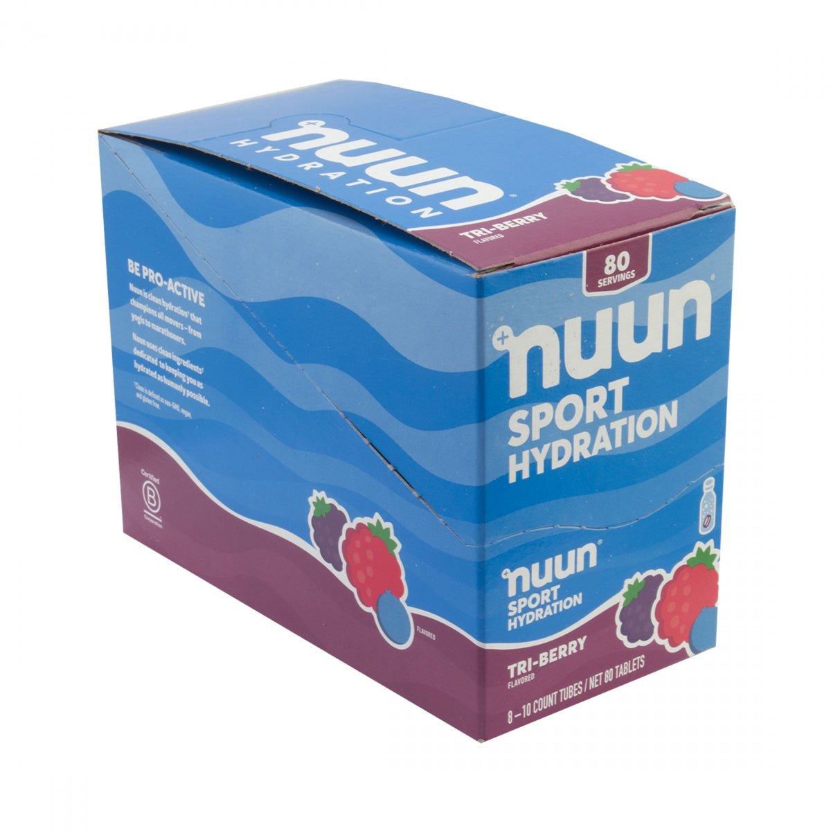 FOOD NUUN ELECTROLYTE ACTIVE TRI-BERRY BXof8