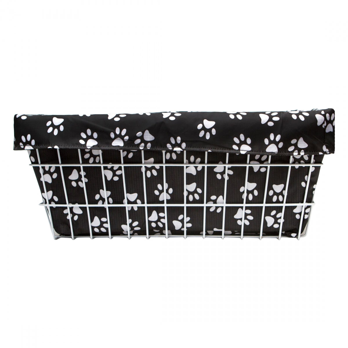 BASKET LINER C-CANDY TRIKE PAW PRINT BK/WH