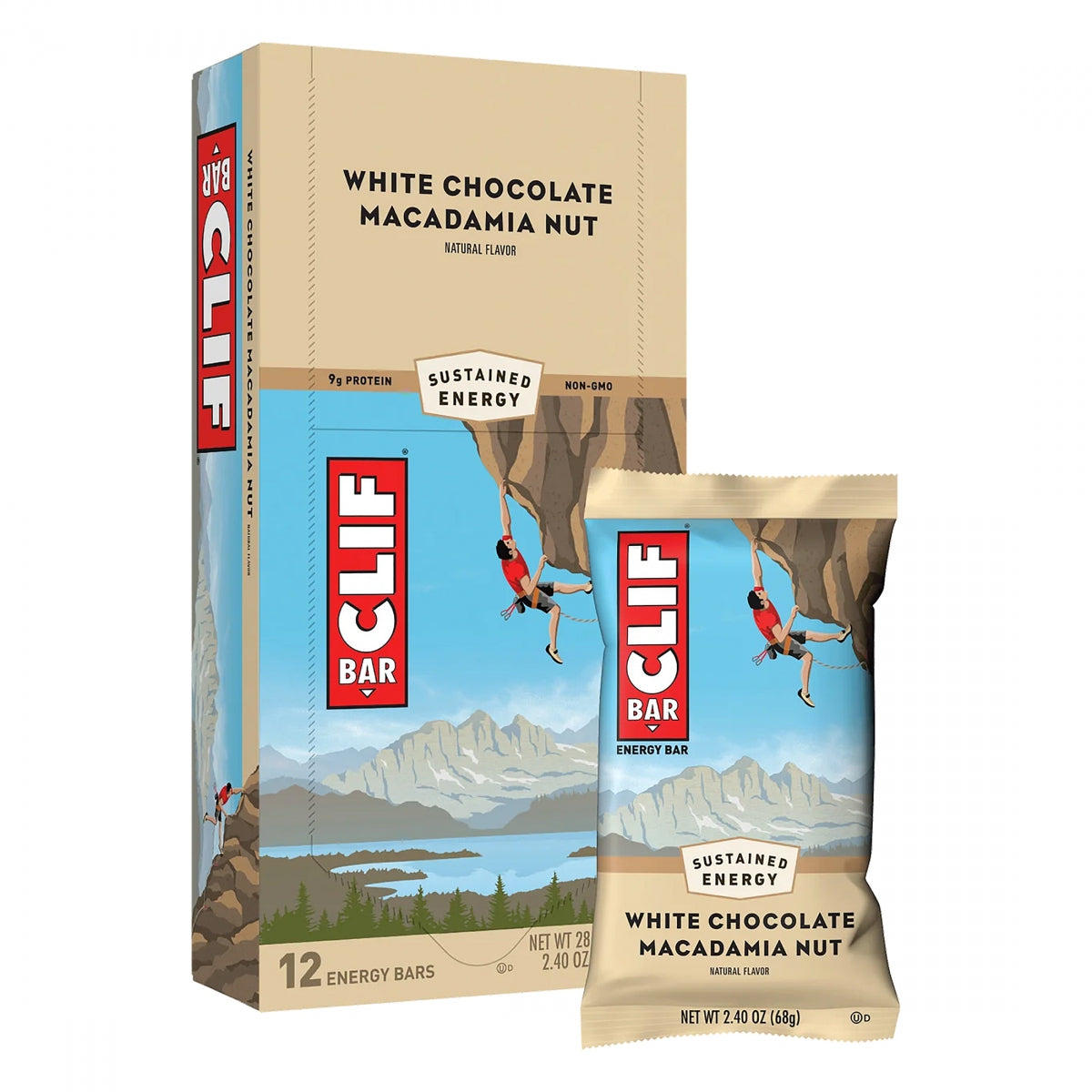 FOOD CLF BAR WH-CHOC MACNUT BXof12