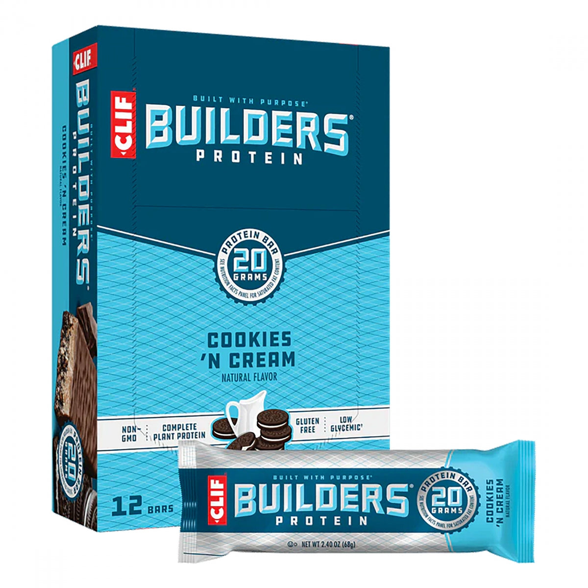 FOOD CLF BUILDERS BAR COOKIES N CRM BXof12