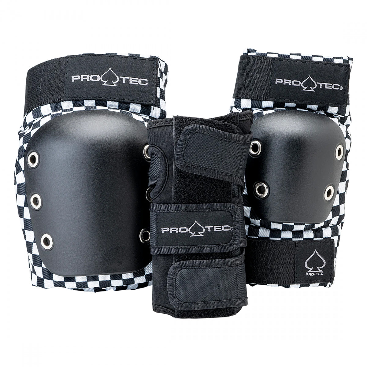 PAD SET PROTEC STREET ELBO/KNE/WRST OPEN BACK SM CHECK