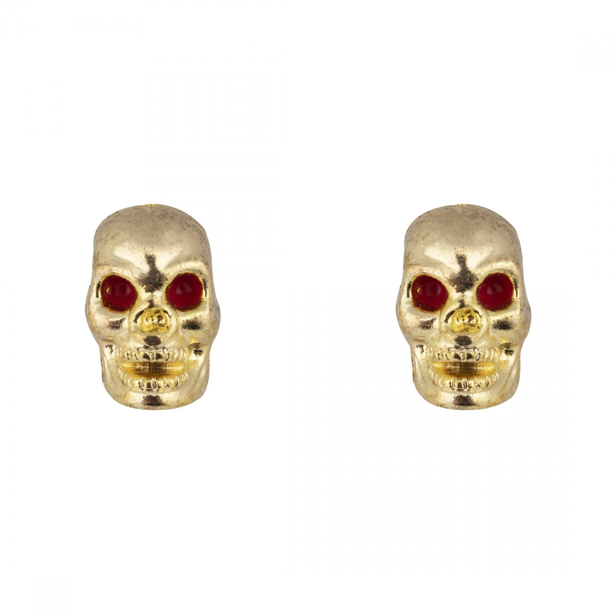 VALVE CAPS TRIKTOPZ SKULL ONLY GLD 1pr/PK