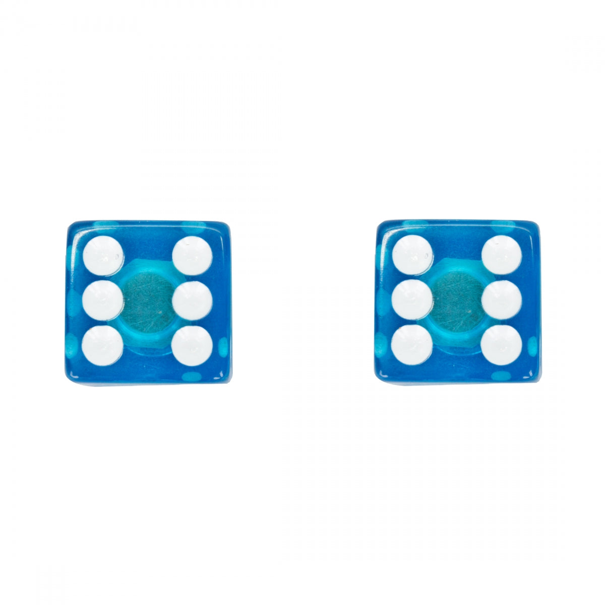 VALVE CAPS TRIKTOPZ DICE CLR-BU 1pr/PK