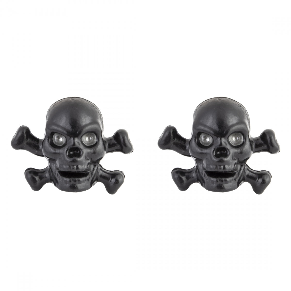 VALVE CAPS TRIKTOPZ SKULL/BONE BK 1pr/PK